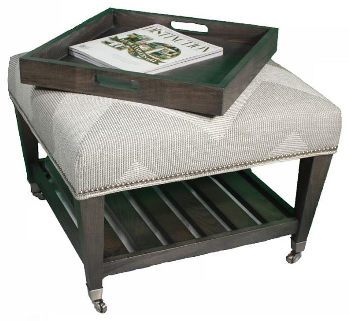 Bassett ottoman store with trays